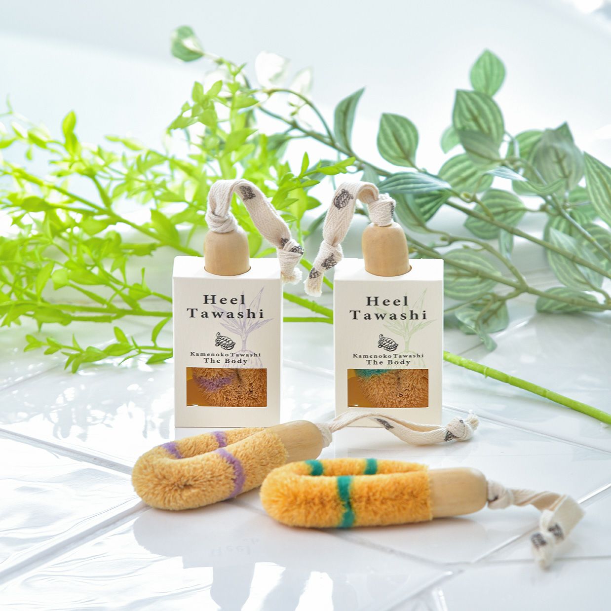 Heel Tawashi | ボディケア - 亀の子束子公式オンラインストア
